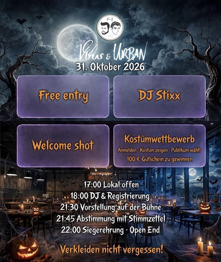 Halloweenparty im Vitus & Urban