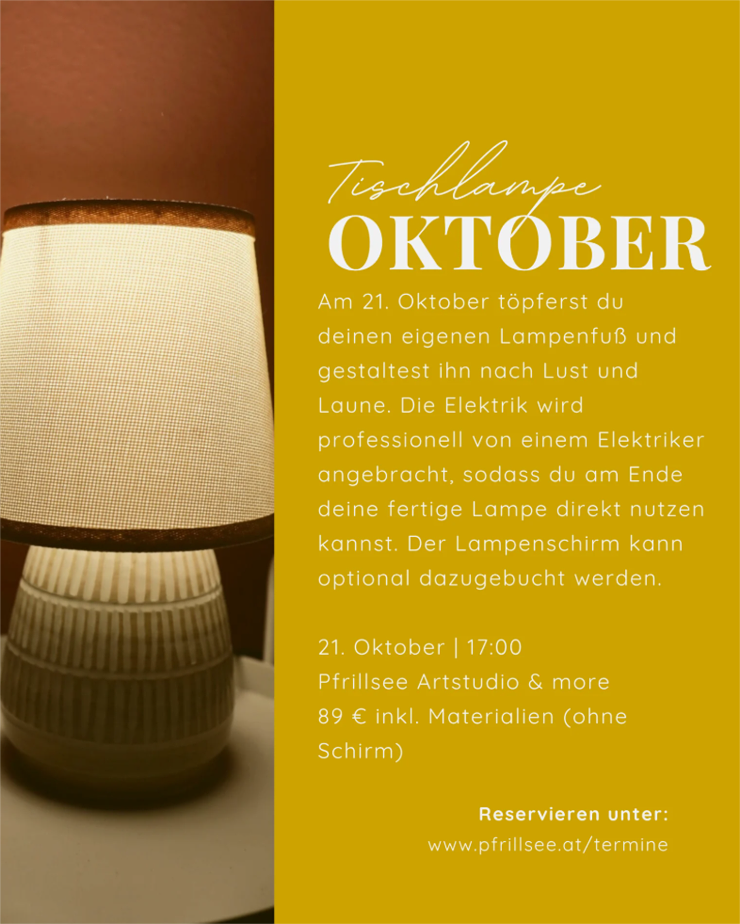 Tischlampen töpfern