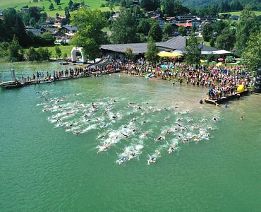 Start beim Thiersee-Triathlon