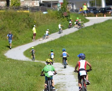 Mit dem Laufrad beim Thiersee-Triathlon