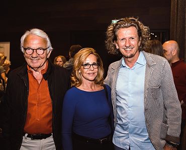 Ulf Schierke, Eva Riedel (RIEDEL GLAS) und Thomas Weninger (CR) Niclas Weninger